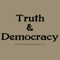Truth & Democracy - Adult - Dark Text Design