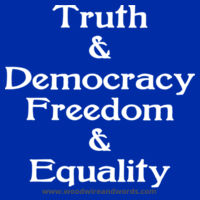 Truth & Democracy, Freedom & Equality - Adult Hoodie Design