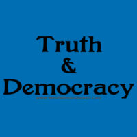 Truth & Democracy - Adult Hoodie - Dark Text Design