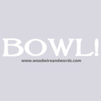 BOWL! Adult Light Text Hoodie Design