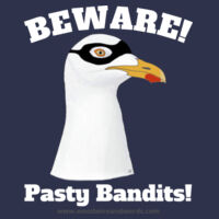 Pasty Bandit Gull 02 - Adult - Beware! Light Text Design