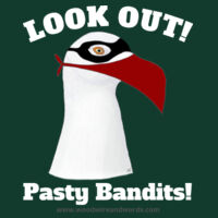 Pasty Bandit Gull 01 - Adult - Look Out! Light Text Design
