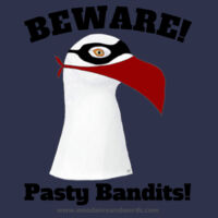 Pasty Bandit Gull 01 - Adult - Beware! Dark Text Design