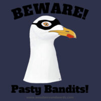 Pasty Bandit Gull 02 - Adult - Beware! Dark Text Design