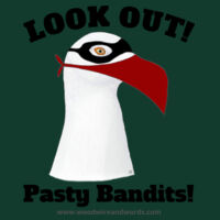 Pasty Bandit Gull 01 - Adult - Look Out! Dark Text Design