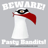 Pasty Bandit Gull 01 - Youth - Beware! Light Text Design