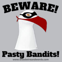 Pasty Bandit Gull 01 - Youth - Beware! Dark Text Design