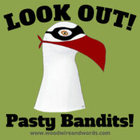 Pasty Bandit Gull 01 - Youth - Look Out! Dark Text Design