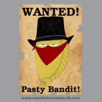 Pasty Bandit 01 - Adult Women's V-Neck - Wanted Pasty Bandit! Design