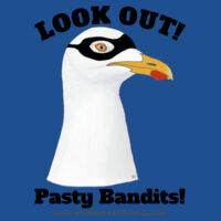 Pasty Bandit Gull 02 - Adult Women's V-Neck - Look Out! Dark Text Design