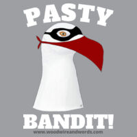 Pasty Bandit Gull 01 - Adult Women's V-Neck - PB Light Text Design