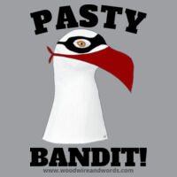 Pasty Bandit Gull 01 - Adult Women's V-Neck - PB Dark Text Design
