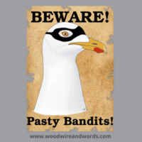Pasty Bandit Gull 02 - Adult Women's V-Neck - WP Beware Pasty Bandits! Design