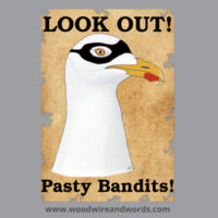 Pasty Bandit Gull 02 - Adult Women's V-Neck - WP Look Out! Pasty Bandits! Design