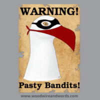 Pasty Bandit Gull 01 - Adult Women's V-Neck - WP Warning! Pasty Bandits! Design