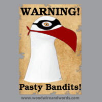Pasty Bandit Gull 02 - Adult Women's V-Neck - WP Warning! Pasty Bandits! Design
