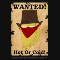 Pasty Bandit 02 - Adult Hoodie - Wanted Hot Or Cold Design
