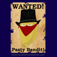 Pasty Bandit 01 - Adult Hoodie - Wanted Pasty Bandit! Design