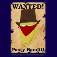 Pasty Bandit 02 - Adult Hoodie - Wanted Pasty Bandit! Design