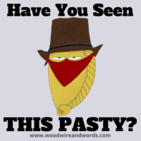 Pasty Bandit 02 - Adult Hoodie - Have You Seen This Pasty? Dark Text Design