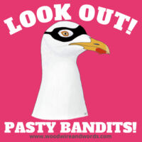 Pasty Bandit Gull 02 - Child Hoodie - Look Out! Light Text 2 Design