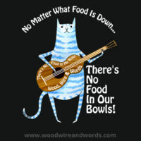 There's No Food In My Bowl - Adult Hoodie - Back Print - No Food In Our Bowls Design