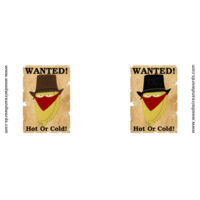 Pasty Bandits Wanted! Hot Or Cold! Design