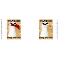 Pasty Bandits Gull - Wanted! Pasty Bandits! 02 Design