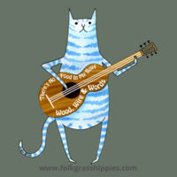 Cat & Guitar - Youth T Design
