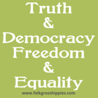 Truth & Democracy, Freedom & Equality - Light Text - Youth T Design