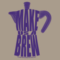 Make Us A Brew Coffee Pot (Purple) Design