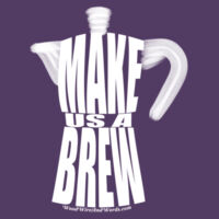 Make Us A Brew Coffee Pot (White) Design