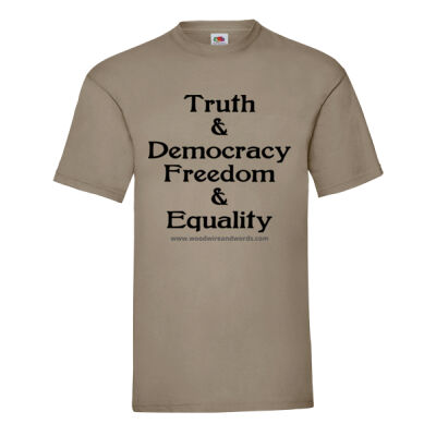 Truth & Democracy Freedom & Equality - Dark Text Thumbnail