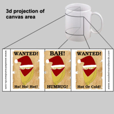 Pasty Bandit Christmas Mug - Bah Humbug! Thumbnail