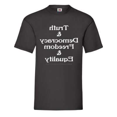Truth & Democracy Freedom & Equality - Reverse Light Text Thumbnail