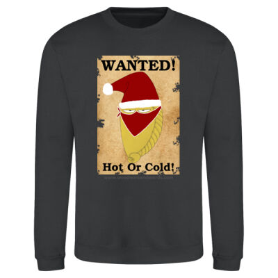 Pasty Bandit Santa Hot Or Cold Sweatshirt Thumbnail